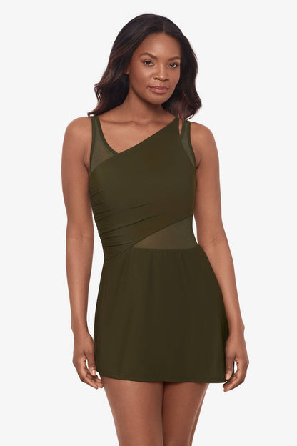 Alina Swim Dress Mulberry | Miraclesuit