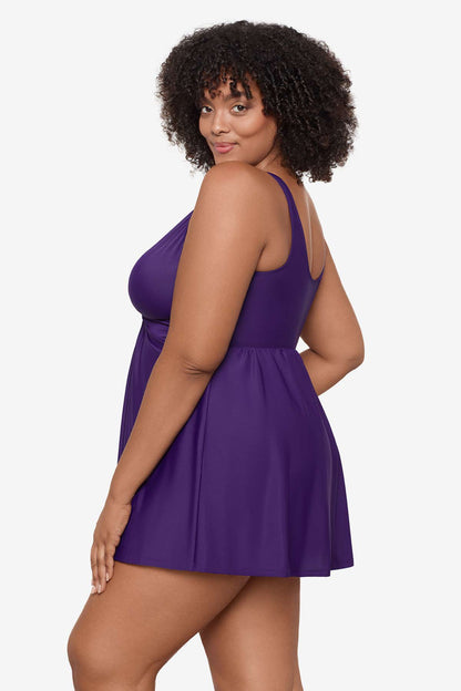 Plus Size Marais Swim Dress Mulberry | Miraclesuit