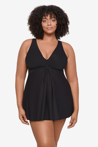 Plus Size Marais Swim Dress Mulberry | Miraclesuit