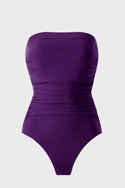 Avanti Bandeau One Piece Swimsuit Sangria | Miraclesuit