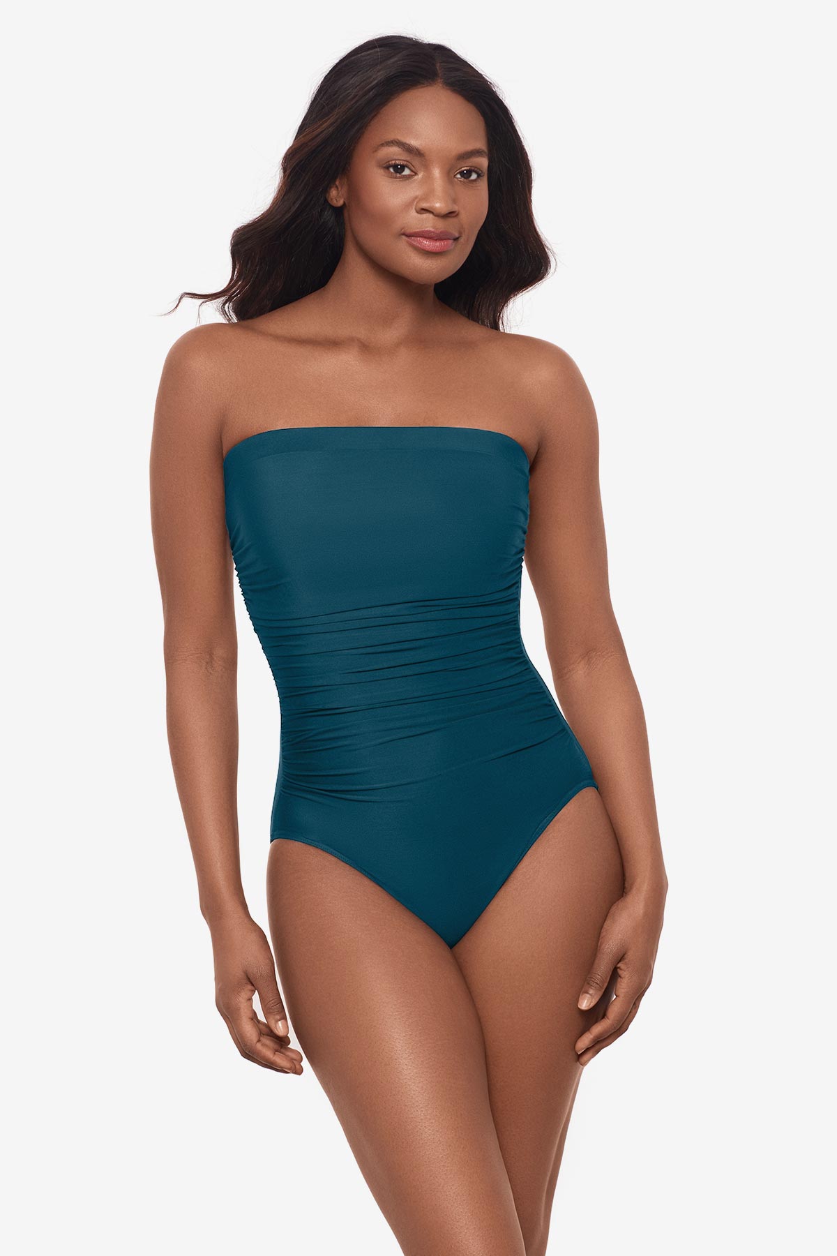 Avanti Bandeau One Piece Swimsuit Sangria | Miraclesuit