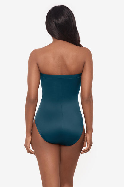 Avanti Bandeau One Piece Swimsuit Sangria | Miraclesuit