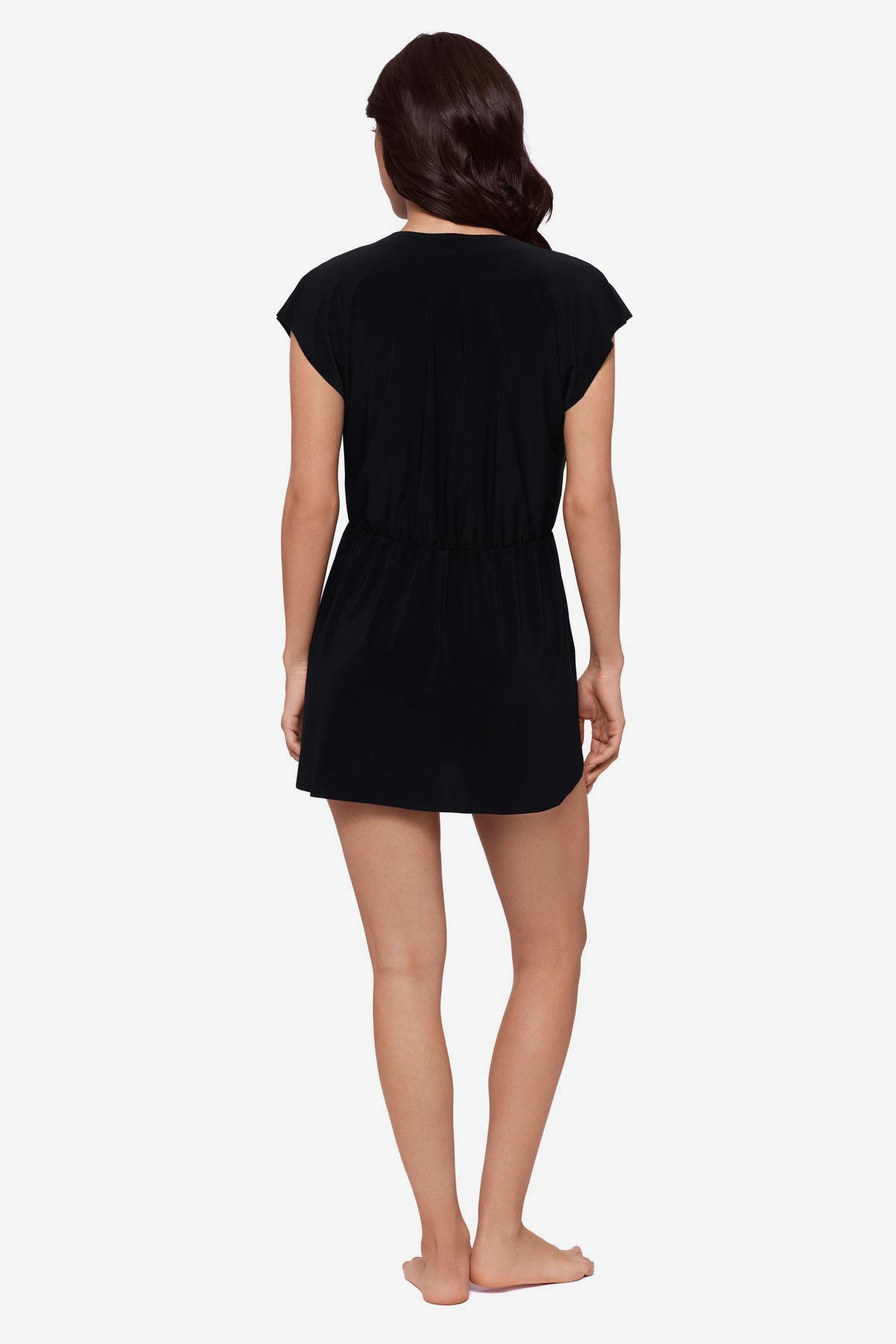 Magicsuit Cover Ups Lace Up Dress Swimwear Cover Up Black | Miraclesuit