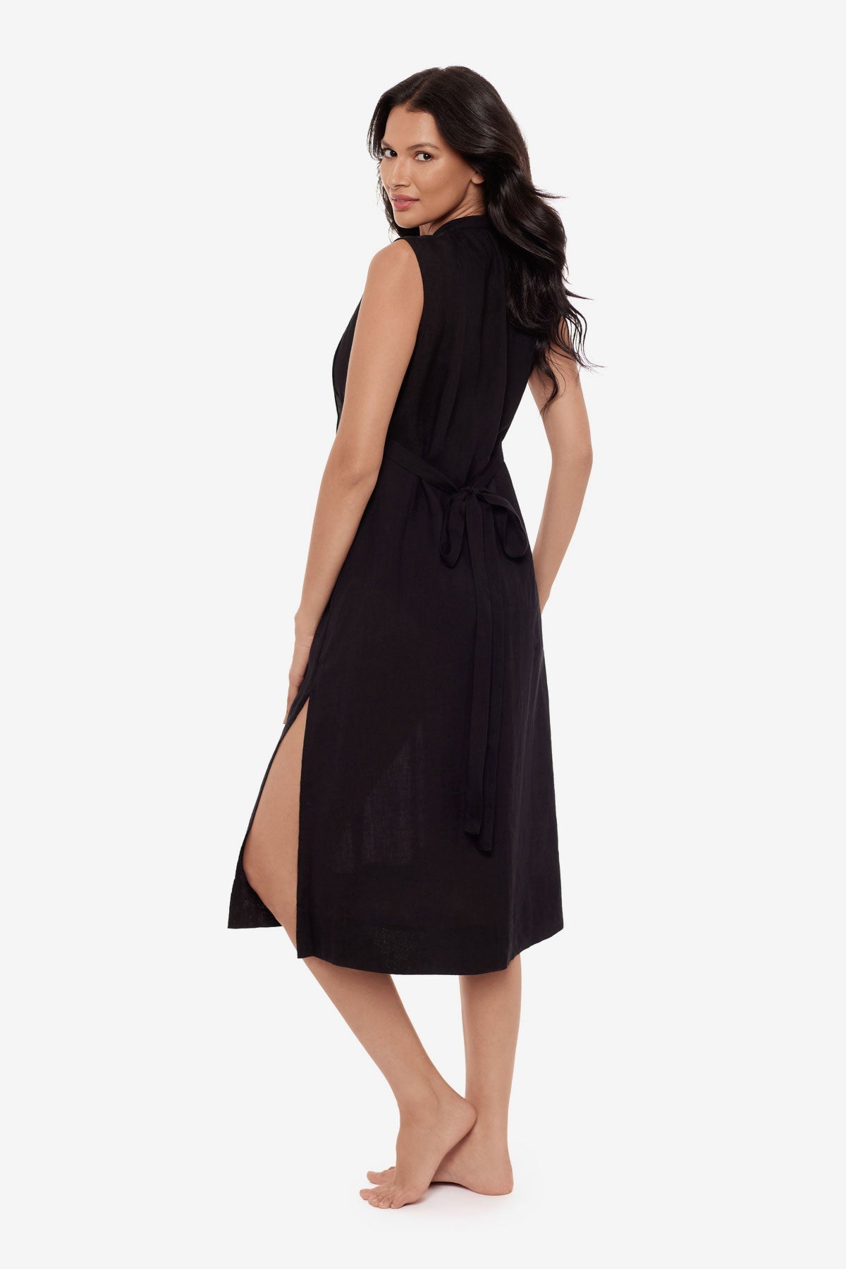 Pleated Beach Dress Cover Up White | Miraclesuit