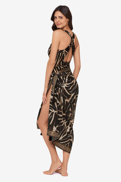 Magicsuit Desert Mirage Pareo Swimwear Cover Up Black/Multi | Miraclesuit