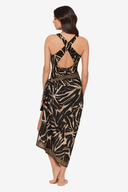 Magicsuit Desert Mirage Pareo Swimwear Cover Up Black/Multi | Miraclesuit