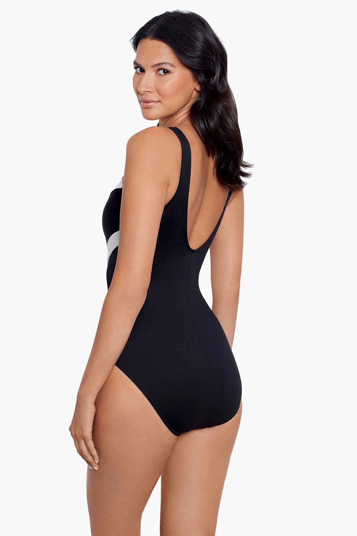 Spectra Somerpointe One Piece Swimsuit Black/White | Miraclesuit