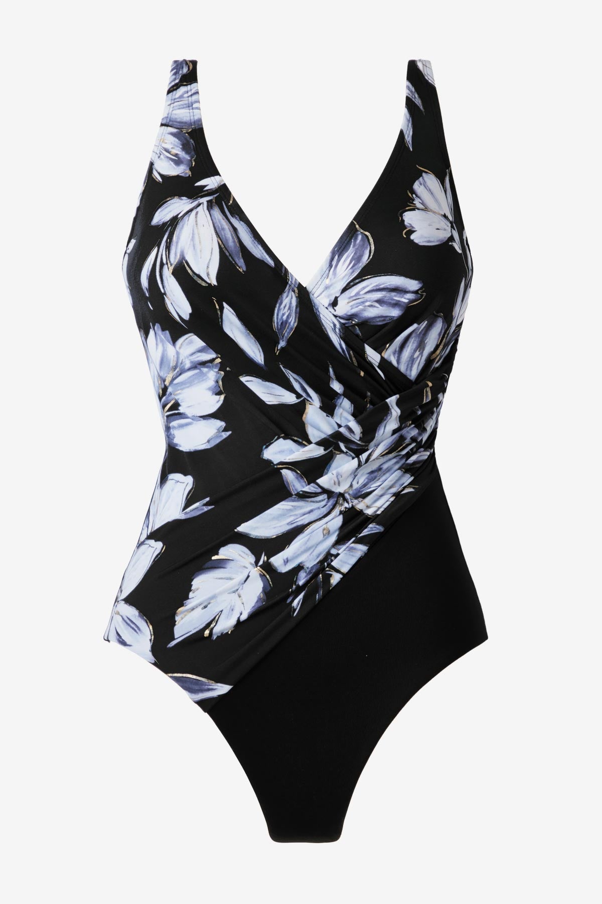 Oceanus One Piece in Fiore Di Luna Black/White | Miraclesuit