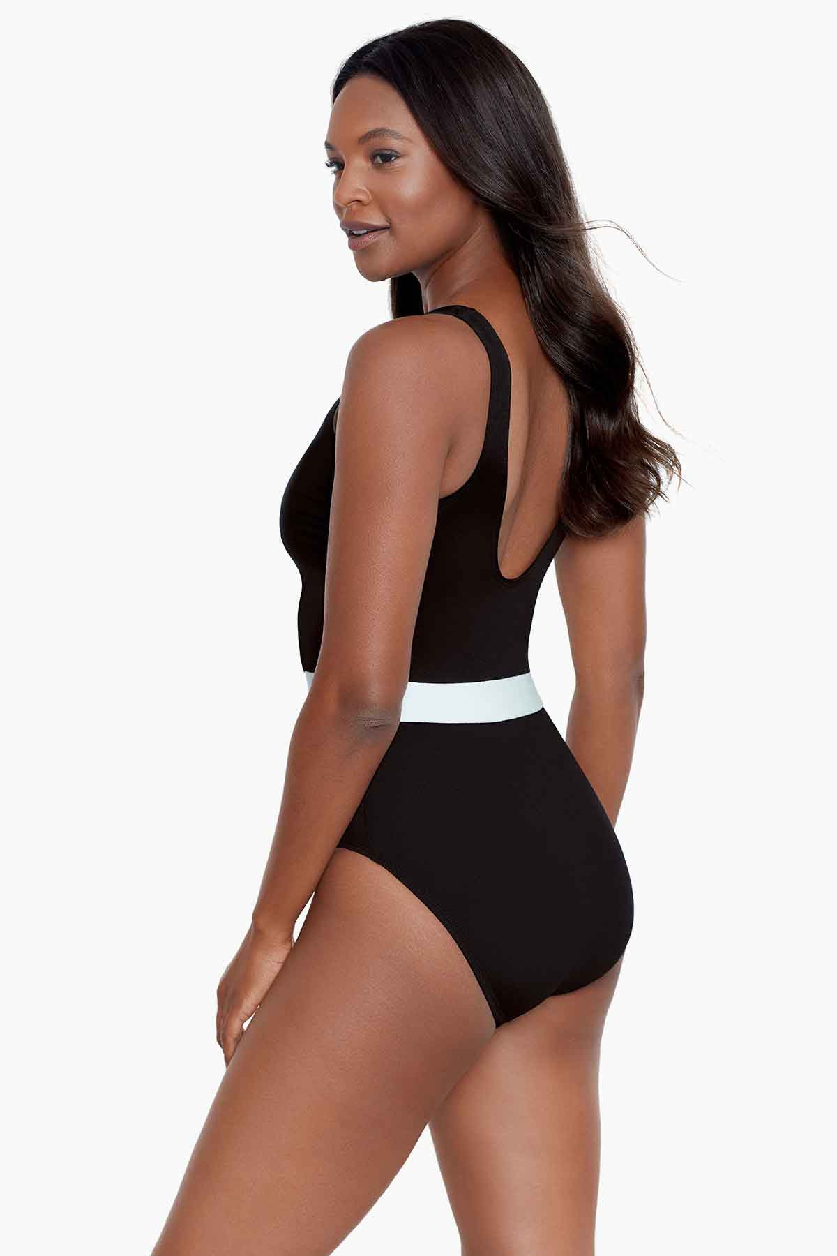Spectra Somerland One Piece Swimsuit Black/White | Miraclesuit