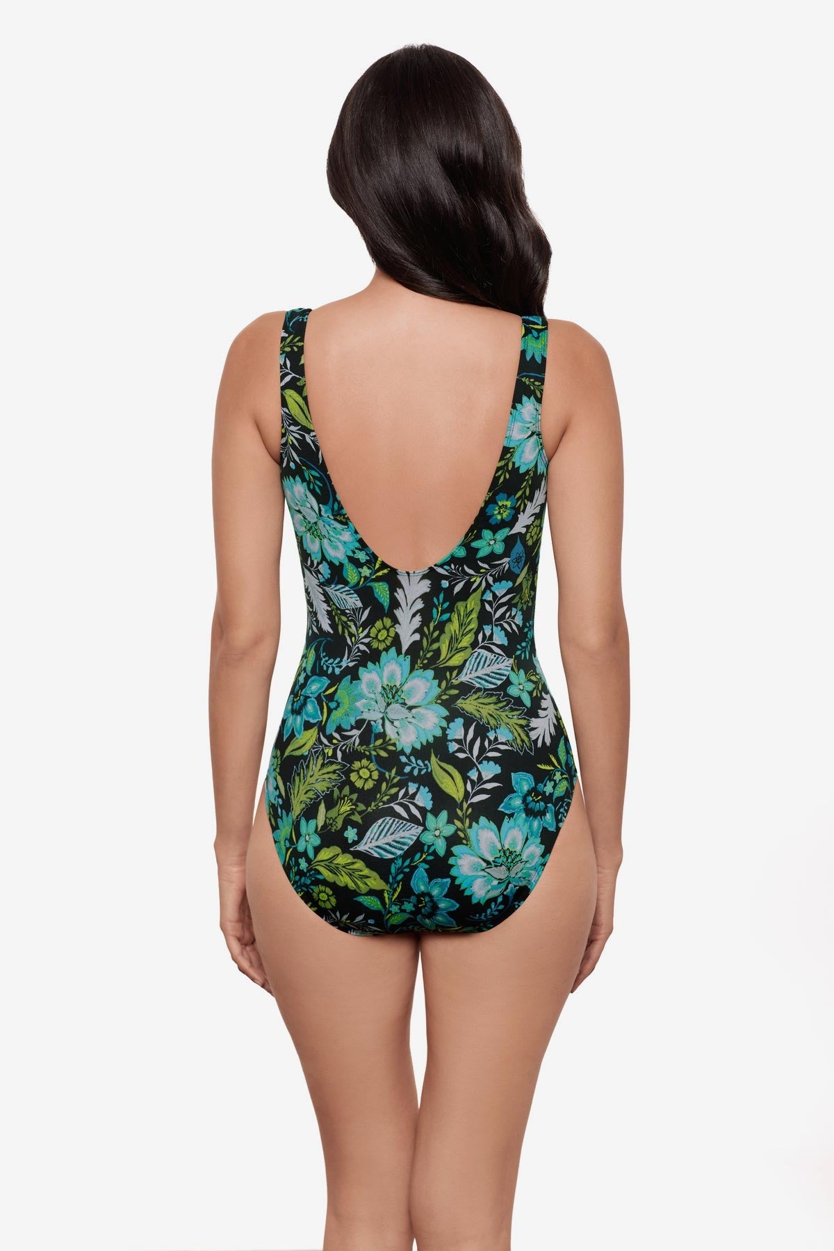 Crossover One Piece in Florica Black/Multi | Miraclesuit