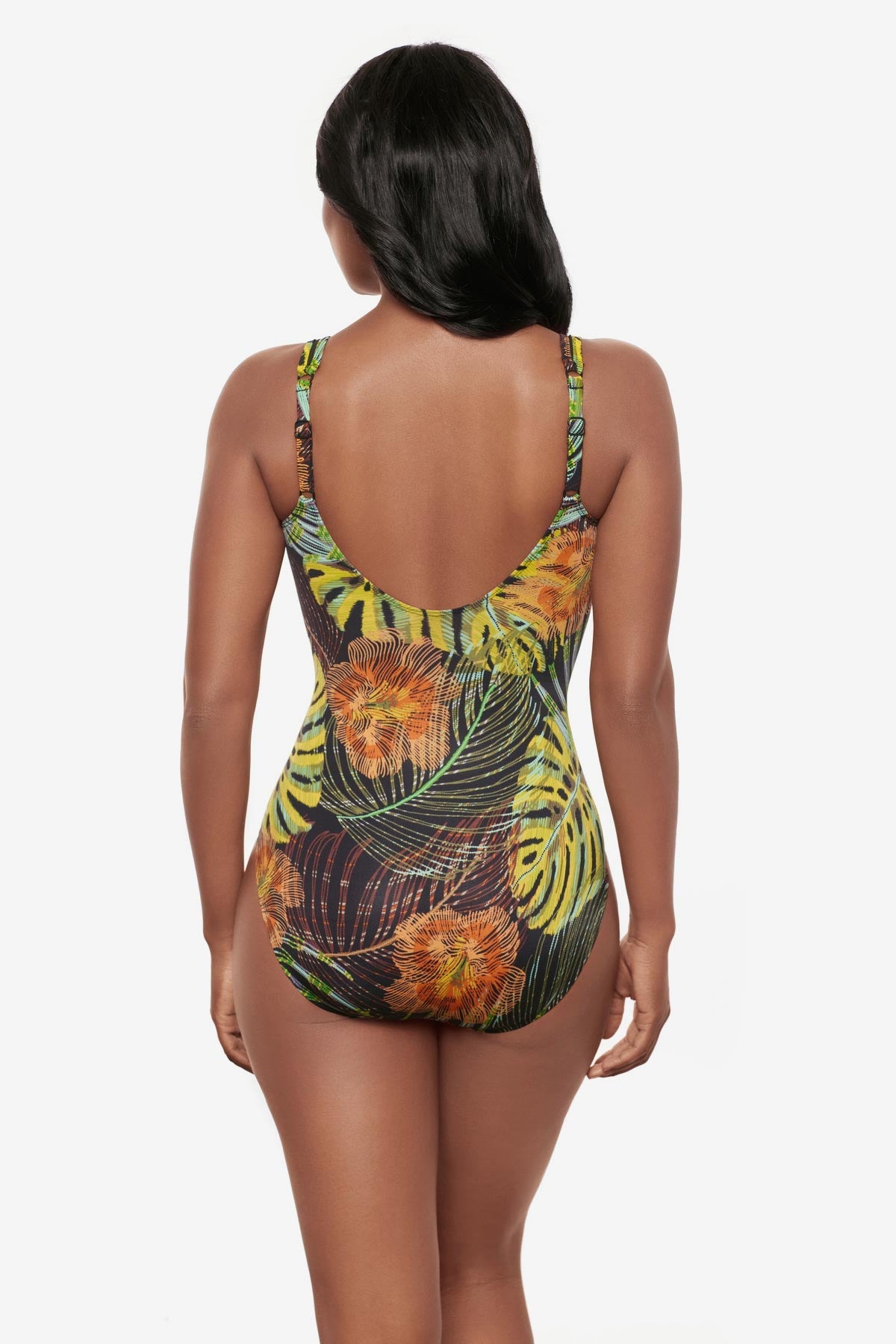 Madero One Piece in Sunset Islet Black/Multi | Miraclesuit