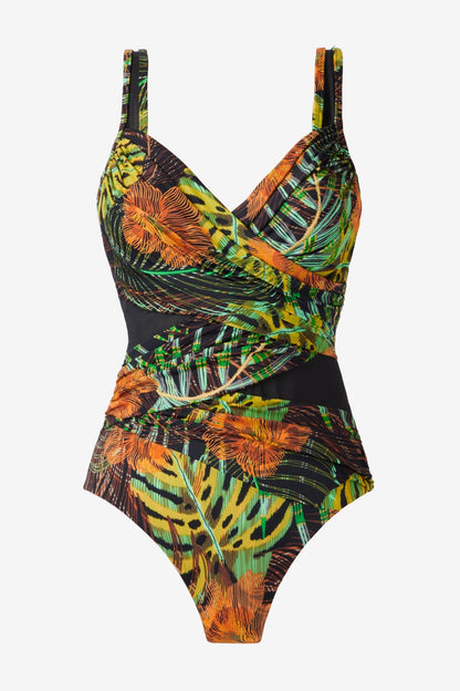 Madero One Piece in Sunset Islet Black/Multi | Miraclesuit