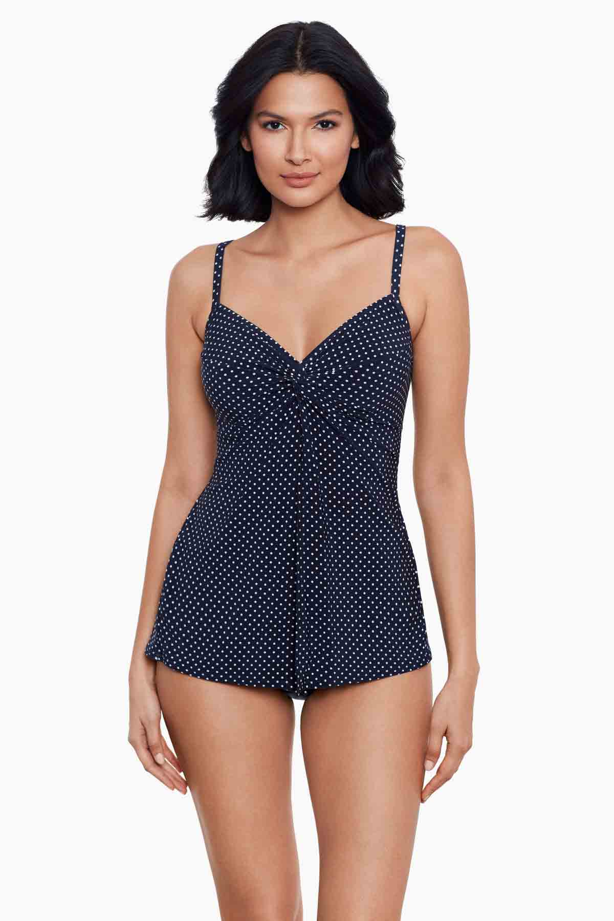 Pin Point Love Knot Tankini Midnight | Miraclesuit