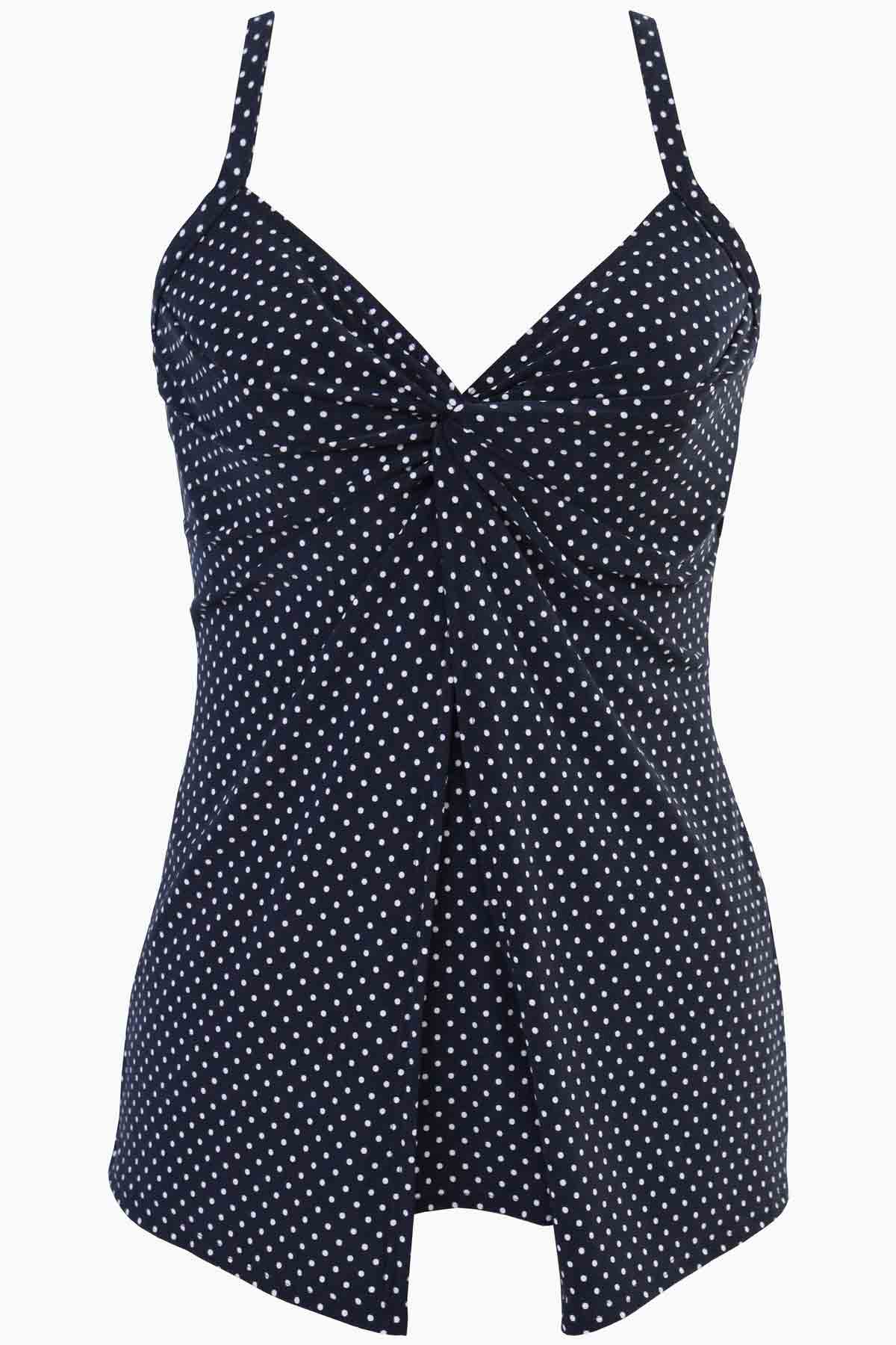 Pin Point Love Knot Tankini Midnight | Miraclesuit