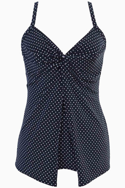 Pin Point Love Knot Tankini Midnight | Miraclesuit