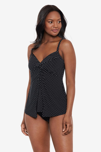 Pin Point Love Knot Tankini Midnight | Miraclesuit