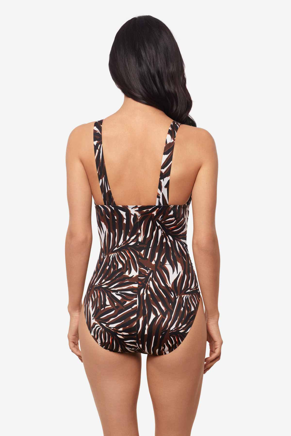 Magicsuit Ventana Evangeline One Piece Swimsuit Brown/Multi | Miraclesuit