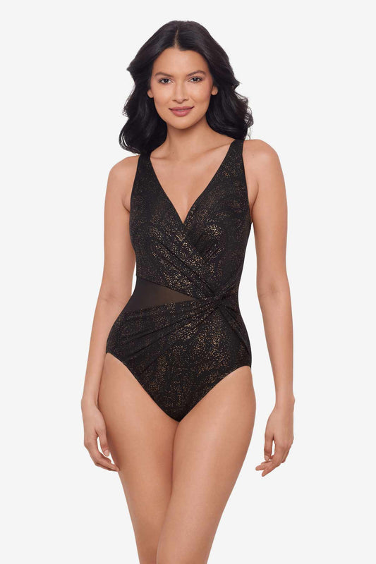 Brillante Circe One Piece Swimsuit Black | Miraclesuit