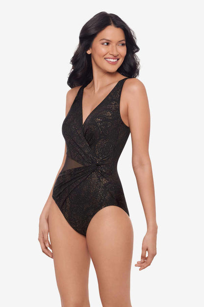 Brillante Circe One Piece Swimsuit Black | Miraclesuit