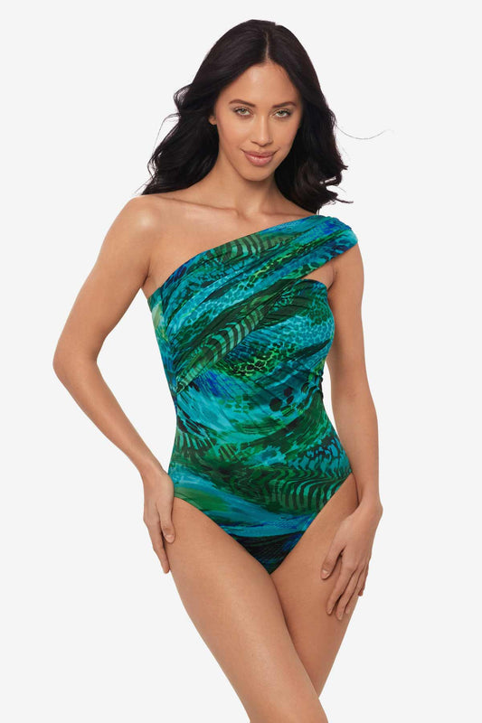 Magicsuit Margarita Goddess One Piece Swimsuit Blue/Multi | Miraclesuit