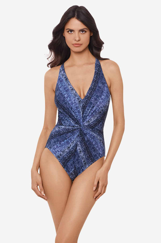 Magicsuit Via Roma Drew One Piece Swimsuit Blue/Multi | Miraclesuit