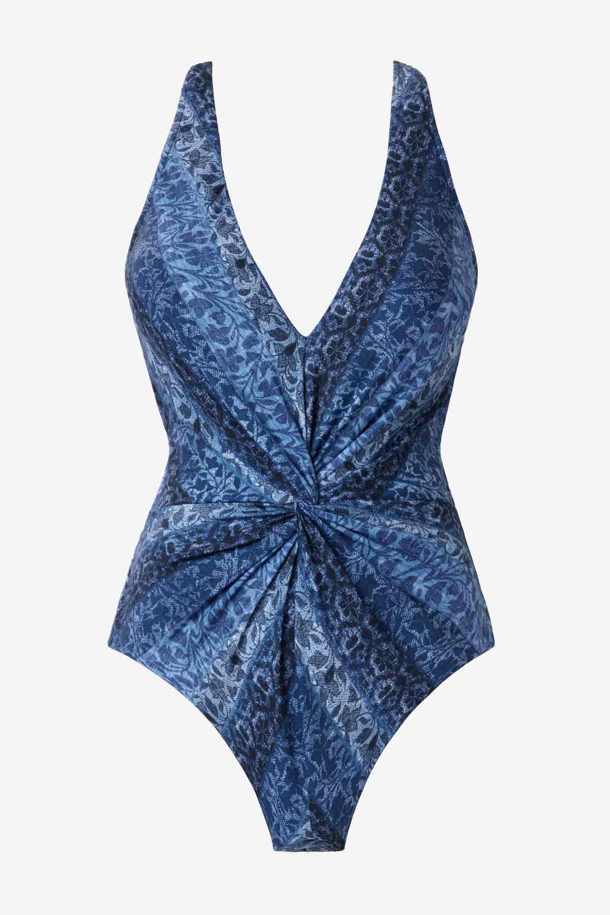 Magicsuit Via Roma Drew One Piece Swimsuit Blue/Multi | Miraclesuit