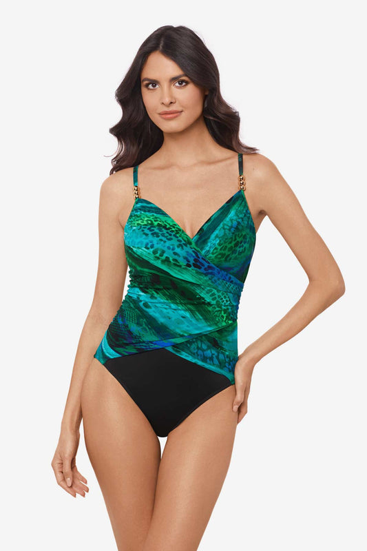 Magicsuit Margarita Louise One Piece Swimsuit Blue/Multi | Miraclesuit