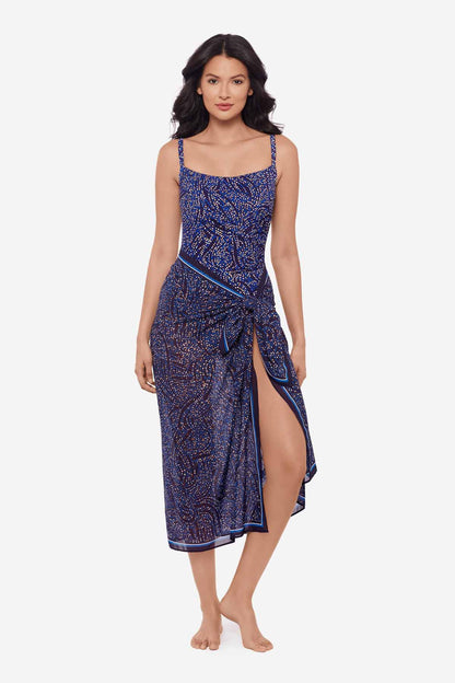 Spotlight Pareo Swim Cover Up Plum/Multi | Miraclesuit