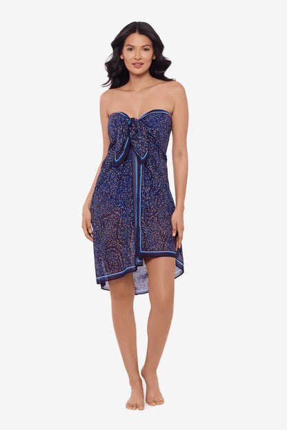 Spotlight Pareo Swim Cover Up Plum/Multi | Miraclesuit