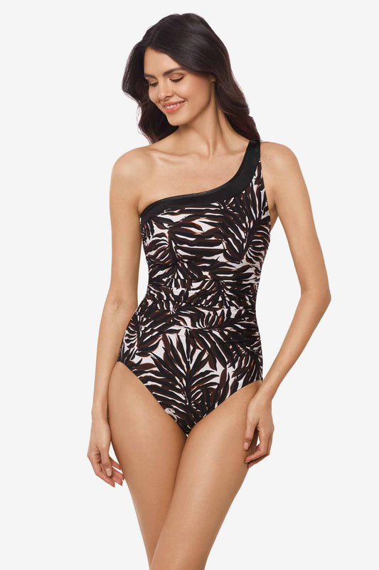 Magicsuit Ventana Lita One Piece Swimsuit Brown/Multi | Miraclesuit