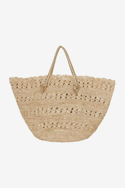 Florabella Salerno Tote Bag in Natural/Gold Natural/Gold | Miraclesuit