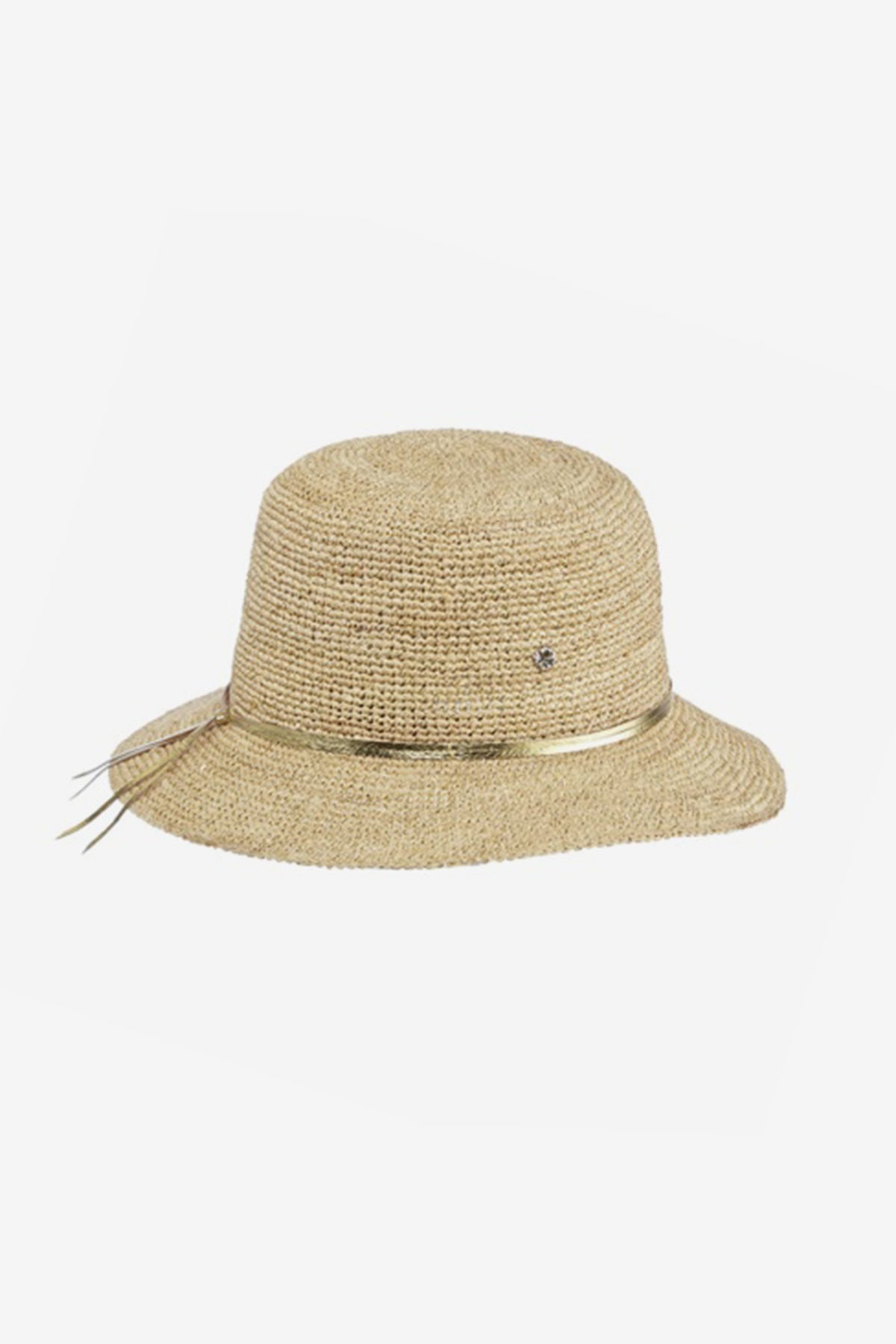 Florabella Marie Small Brim Hat in Natural/Gold Natural/Gold | Miraclesuit