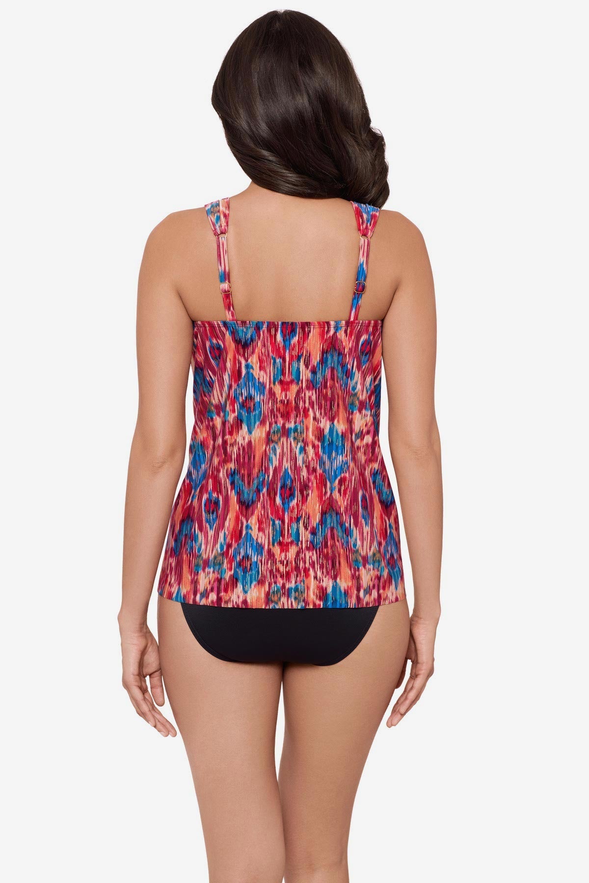 DD-Cup Dazzle Tankini Top in Ikat Dorado Multi | Miraclesuit