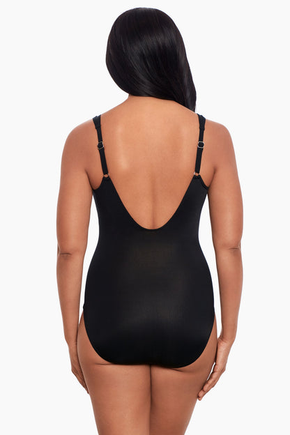 Sub Rosa Sanibel One Piece Swimsuit DD-Cup Black/White | Miraclesuit