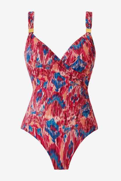 DD-Cup Siren One Piece in Ikat Dorado Multi | Miraclesuit