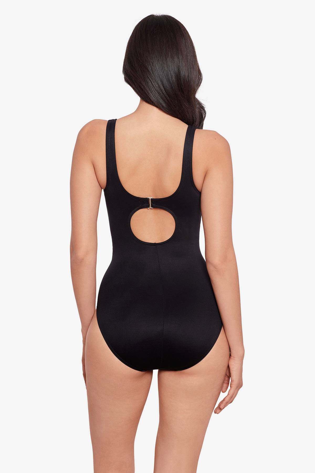 Colorblock Helix One Piece Swimsuit DDD-Cup Black/White | Miraclesuit