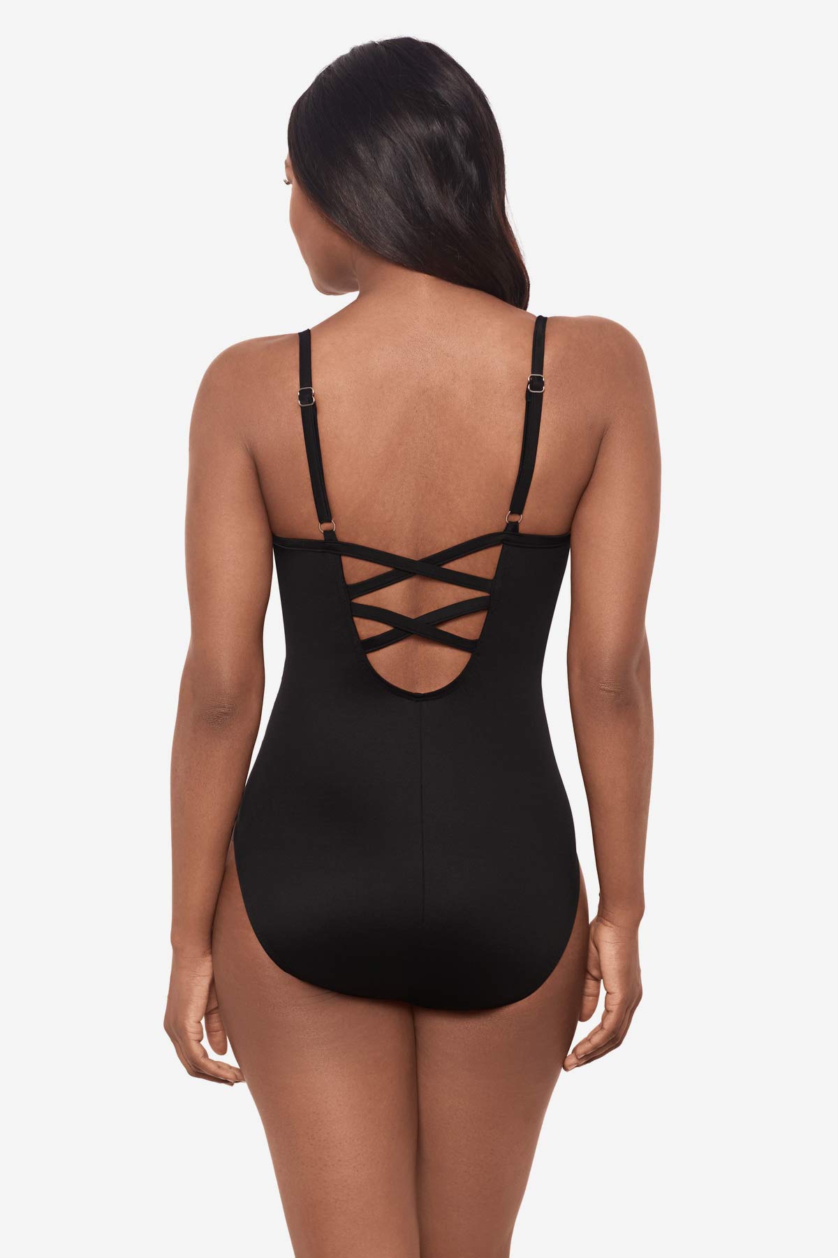 Paka Mayan Temptation One Piece Swimsuit DD-Cup Blue/Black | Miraclesuit