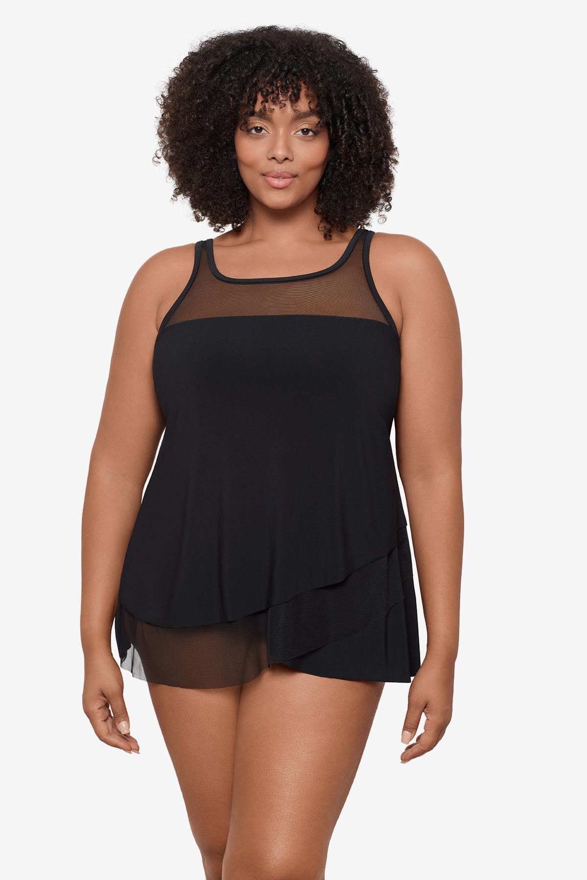Plus Size Mirage Tankini Top Mulberry | Miraclesuit