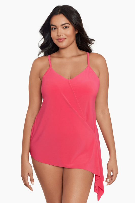 Magicsuit Plus Size Alex Tankini Coral Rose | Miraclesuit