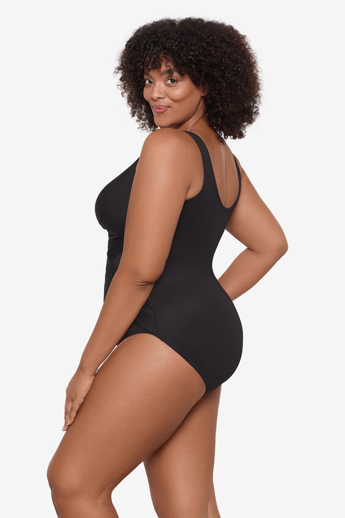 Plus Size Crossover One Piece Mulberry | Miraclesuit
