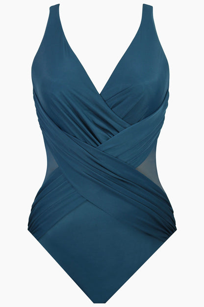 Plus Size Crossover One Piece Mulberry | Miraclesuit