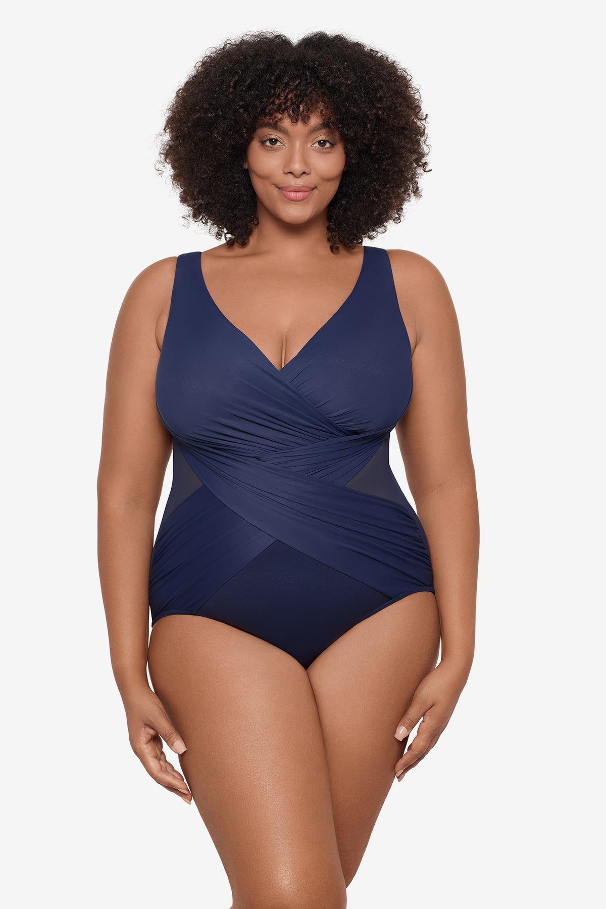 Plus Size Crossover One Piece Mulberry | Miraclesuit