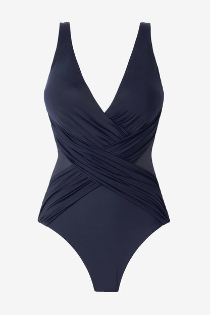 Plus Size Crossover One Piece Mulberry | Miraclesuit