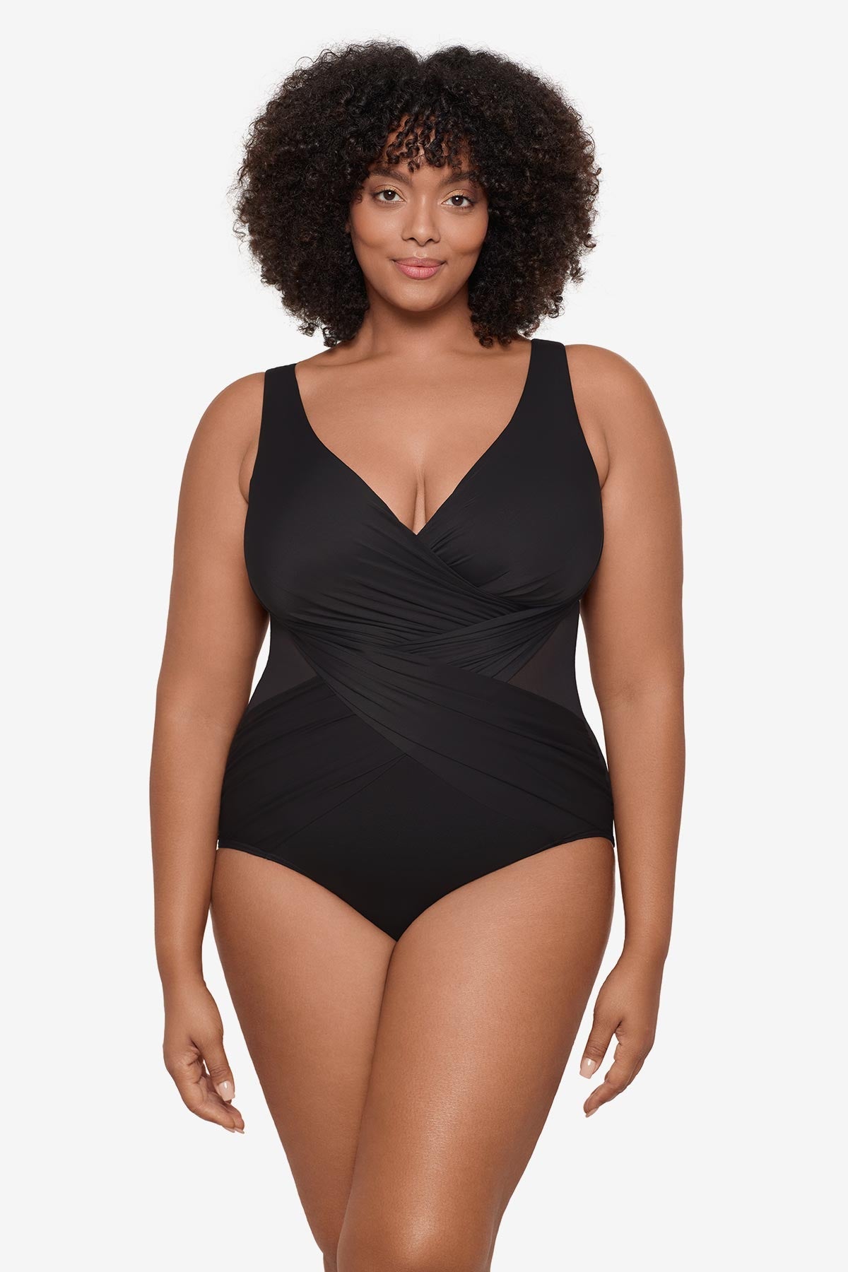 Plus Size Crossover One Piece Mulberry | Miraclesuit