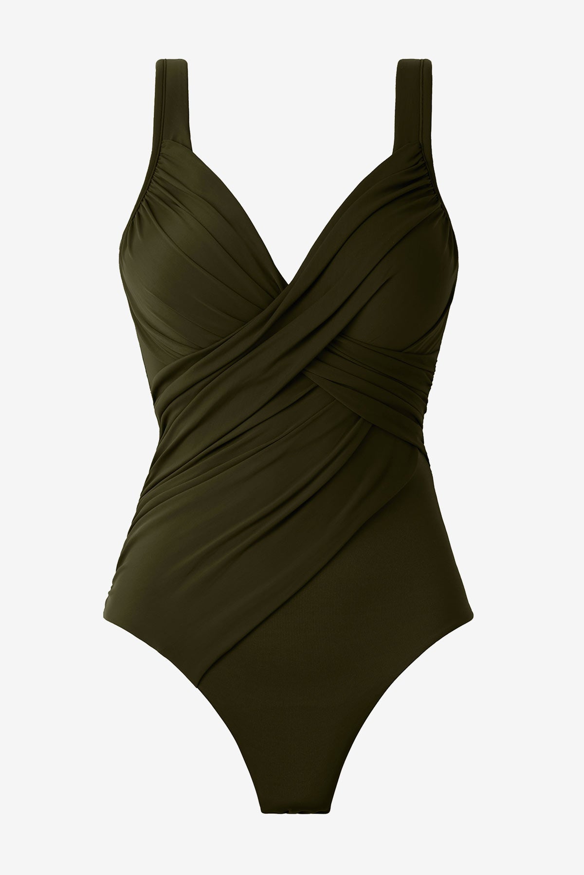 Plus Size Rock Solid Revele One Piece Swimsuit Nori | Miraclesuit