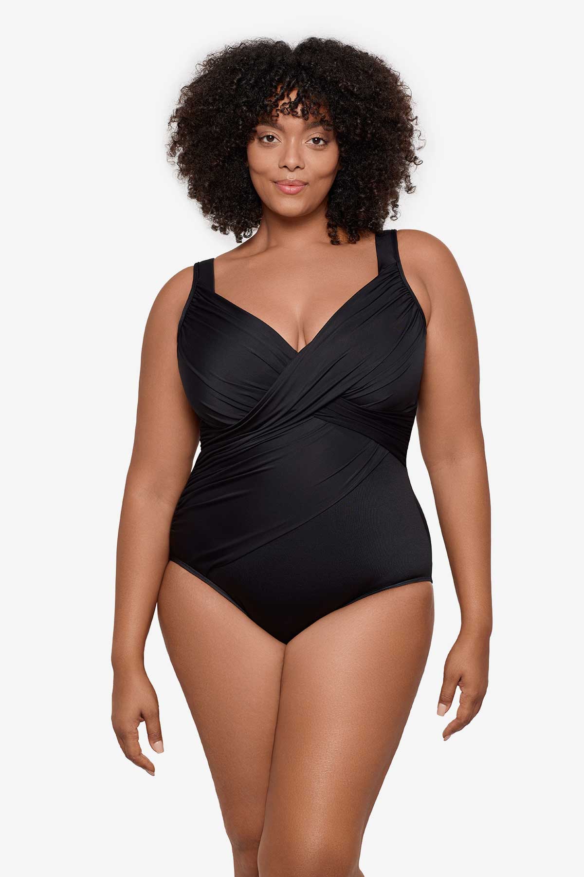 Plus Size Rock Solid Revele One Piece Swimsuit Nori | Miraclesuit