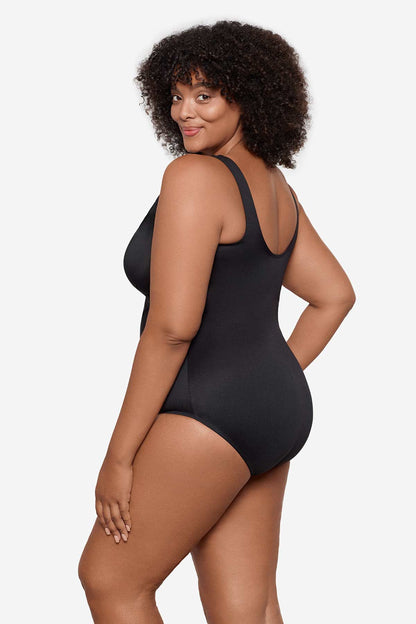 Plus Size Rock Solid Revele One Piece Swimsuit Nori | Miraclesuit