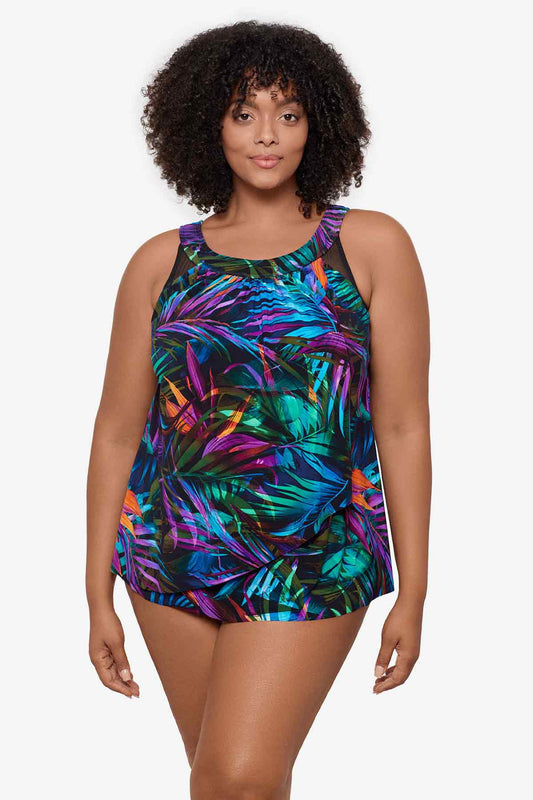 Plus Size Palma Paradiso Ursula Tankini Top Multi | Miraclesuit