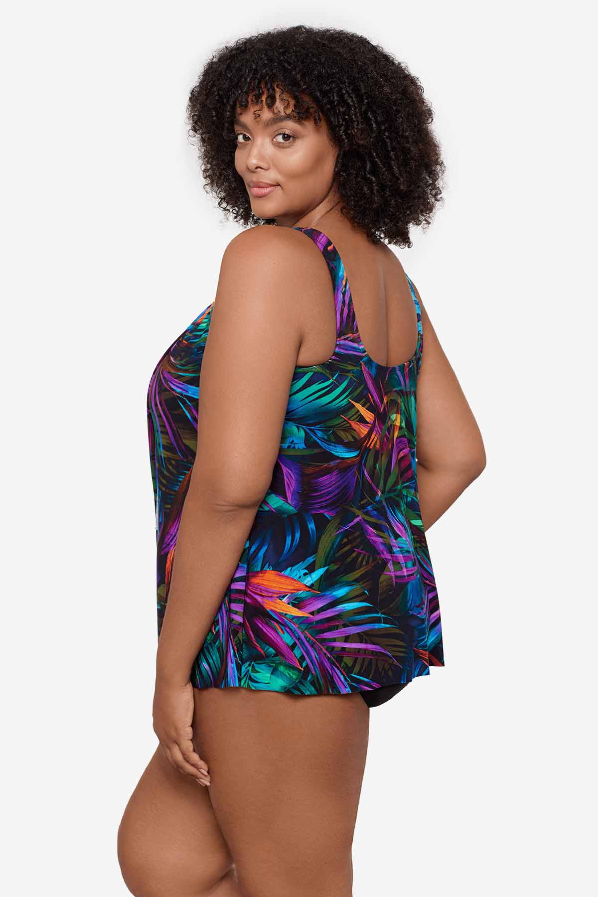 Plus Size Palma Paradiso Ursula Tankini Top Multi | Miraclesuit