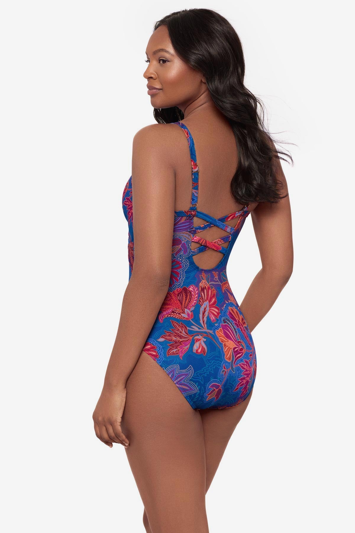 Captivate One Piece Swimsuit in Decoupage Multi | Miraclesuit